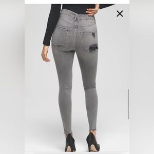 Good American GOOD WAIST CROP RAW EDGE 8/29 Black128